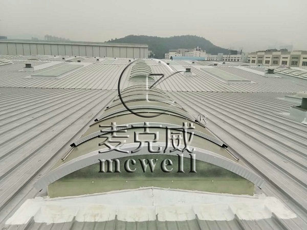 arch shaped continuous rooflight
